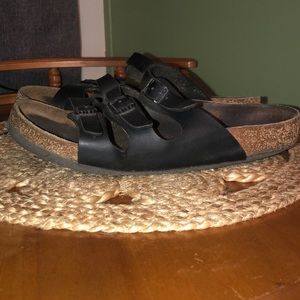Black Triple strap Birkenstock